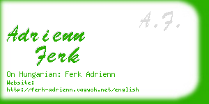 adrienn ferk business card